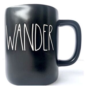 Rae Dunn Black White WANDER Ceramic Mug by Magenta